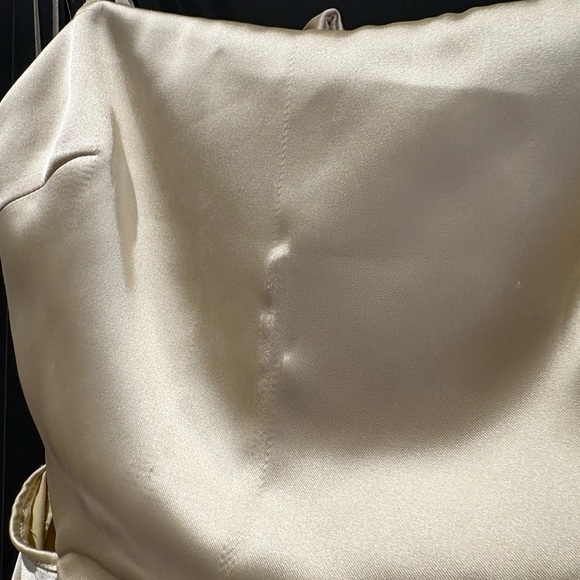 Zara champagne Maxi Dress with Spaghetti Straps and open back - Picture 8 of 13